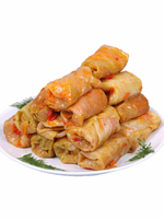 Stuffed Cabbage w/ Chiken Rice 